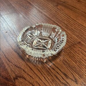 Elegant Clear Glass Trinket Dish